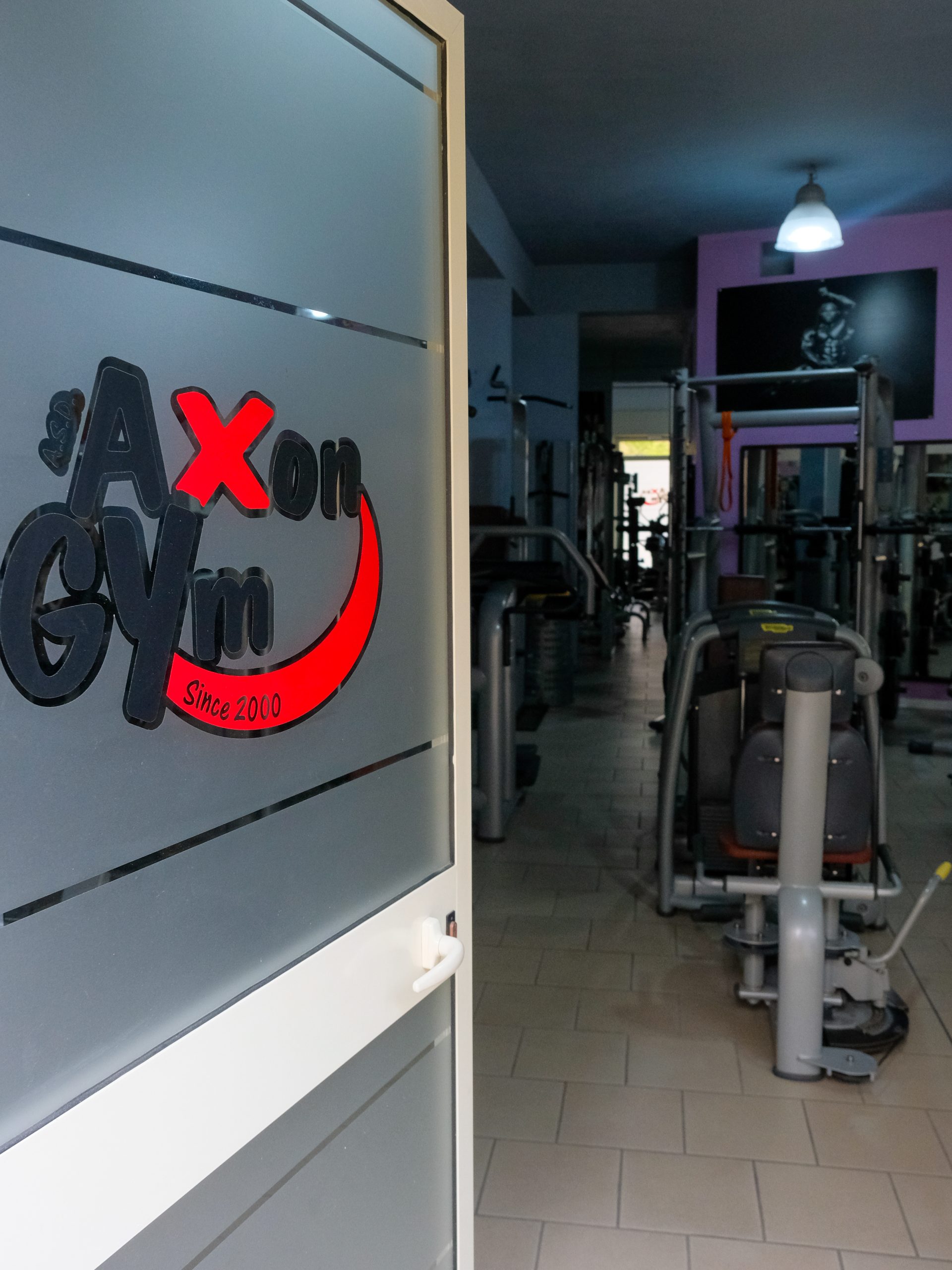 L’ingresso di Axon Gym in via Gorizia