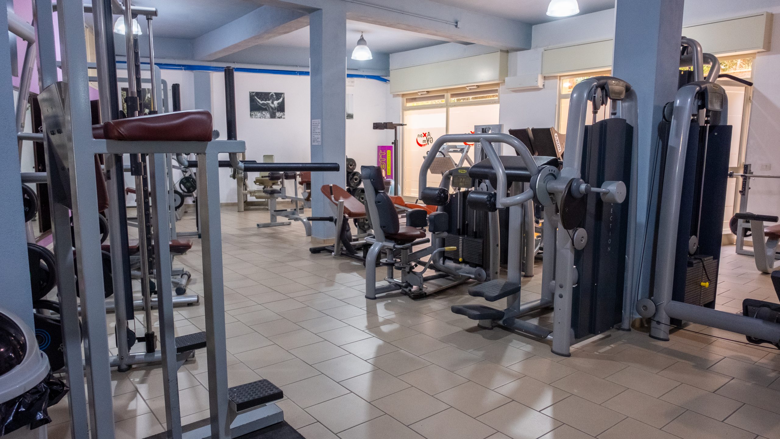Gli spazi di allenamento di Axon Gym a Caltanissetta